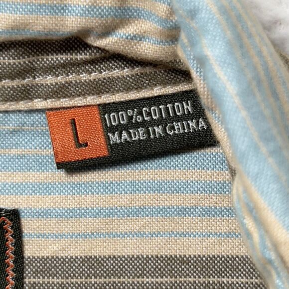 Howler Bros Enfield Long Sleeve Mens Sz L Multicolor Striped Button Up - Picture 9 of 14